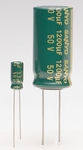 Electrolytic capacitor, 105 °C type MV-AX, low impedance, radial