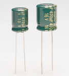 Electrolytic capacitor, 105 °C type MV-WX, low impedance, miniature, radial