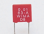 Metallised polyester capacitor, LS 5 mm