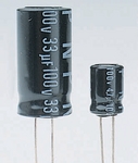 Electrolytic capacitor, 85 °C type NKR, bipolar, radial