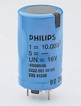 Electrolytic capacitor, 85 °C type 050, 051, 052