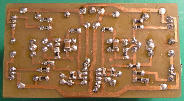 SDS headamp with SMD components - solder side