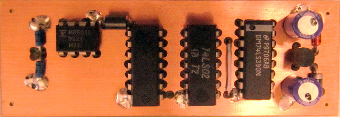 High frequency (10MHz-1.1GHz) input stage PCB with MB501L - component side