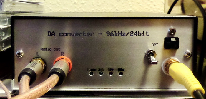 Front of finished digital-analog converter